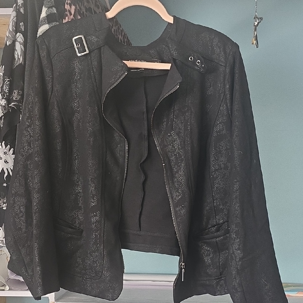 Studio Textured Black Jacket